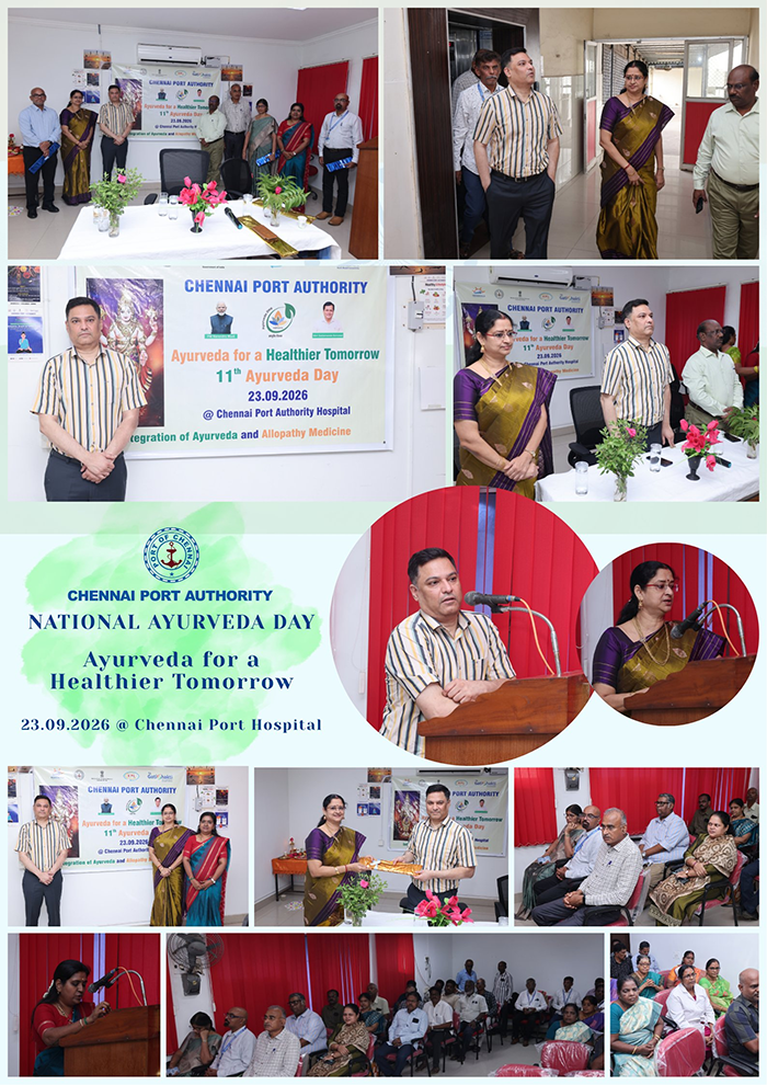 Chennai Port Authority commemorates National Ayurveda Day